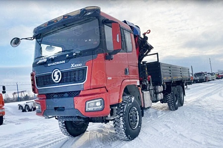Бортовой грузовик Shacman X3000 с КМУ Инман, 2024